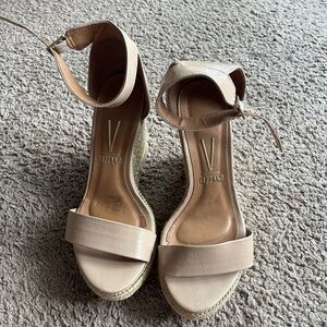 Nude wedges Size 8